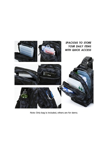 Hombey Açık Hava Çantası Balıkçılık Malzemeleri Sırt Çantası Saklama Çantası Açık Hava Omuz Çantası Suya Kamuflaj