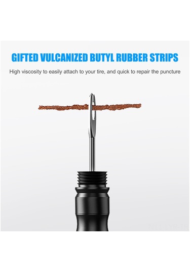 Ranyeek Dağ Ve Yol Bisikletleri İçin 2'si 1 Arada Lastik Tamir Seti - Çelik İğneli Alüminyum Kutu Çok Renkli