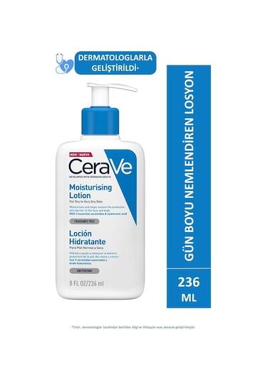 Cerave Nemlendirici Losyon Kuru ve Çok Kuru Ciltler 236 ML