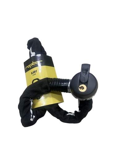 Raptor Bisiklet Anahtarlı Zincir Kilit 90cm - 6mm Kalınlık
