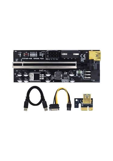Zauss V009C Plus Pcı-E X1 To X16 Riser Ekran Kartı Yükseltici