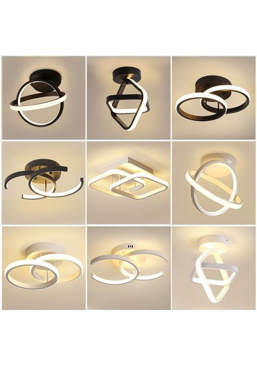 Ximistore9 Modern Giriş Led Avize - Dayanıklı Akrilik, Sıcak Işık, Üç Yapraklı Model Diğer