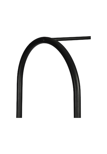 METAL 5 RAFLI AYAKKABILIK ELBİSE ASKILIĞI PORTMANTO VE GARDIROP Siyah