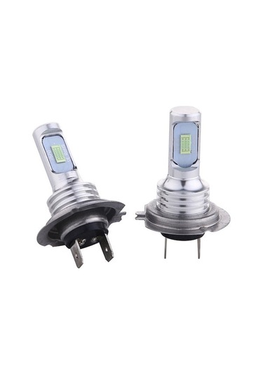 Vkemall H7 Oto Led Ampulü Buz Mavisi Çift Set, Parlak Işık Performansı Buz Mavisi Işık