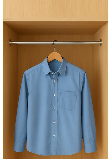 Dolap İçi Krom Askı Borusu 190 Cm Uzunluk 2 Adet Flanş + Vidaları Krom