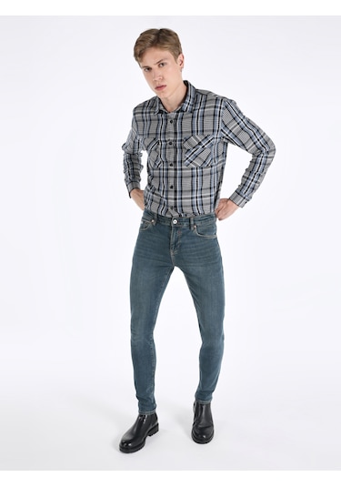 Colins 041 Danny Slim Fit Düşük Bel Düz Paça Erkek Jean Pantolon Cl1065241 001