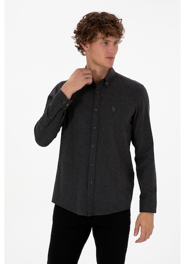 U.s. Polo Assn. Erkek Siyah Gömlek Basic 50316721-vr046 Siyah