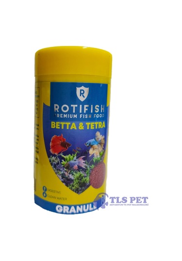 Rotifish Betta & Tetra Balık Yemi 100 ML 36 G