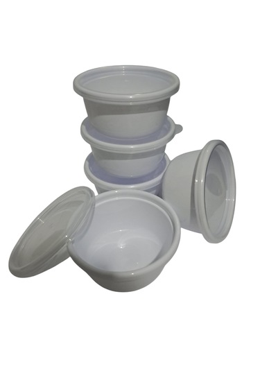 Hobby Life Tick Tock Hava Sızdırmaz Saklama Kabı 5'li Set 5 x 250 Beyaz