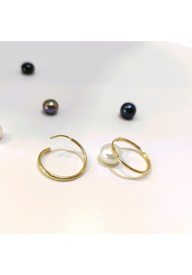 Altın Ürünler 17.5 MM Klasik Halka Küpe