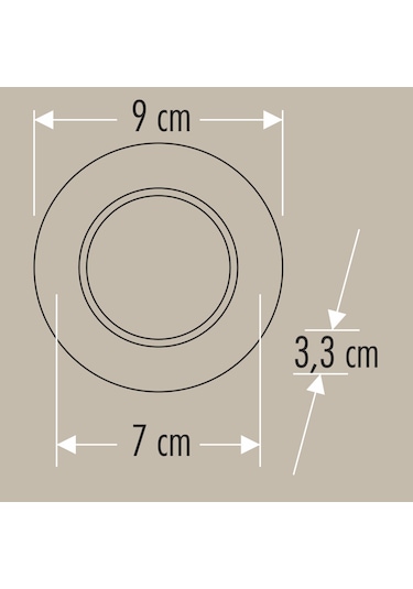 Cata Ct-5261 Başak Led Spot 8w 3 Renk - 10 Lu Paket 3 Renk