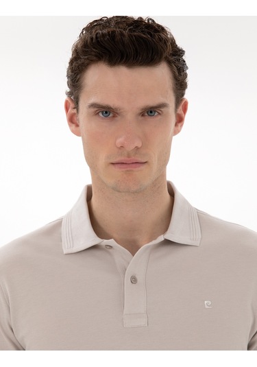 Pierre Cardin Erkek Taş Tişört Basic 50302561-vr049 Taş