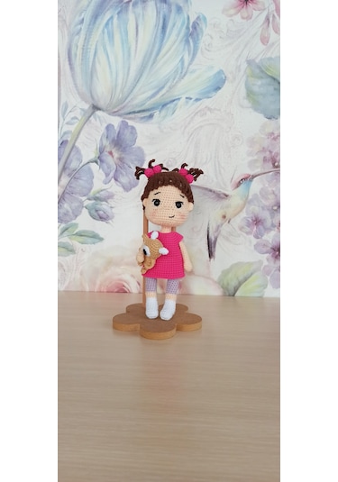 Amigurumi Bebek Bobo 21 Cm Boyunda Organik Oyuncak