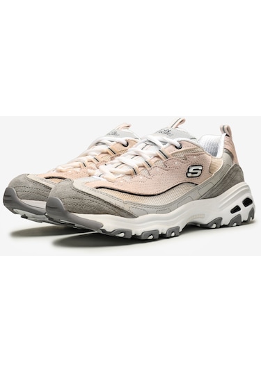 Skechers D'Lites - Free Energy Kadın Beyaz Sneakers 13147 Wgpk Beyaz