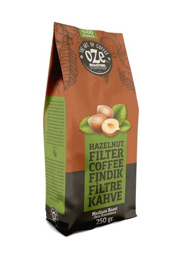 Oze Fındık Aromalı Filtre Kahve 2 x 250 G Makine Kağıt Filtre Metal Filtre