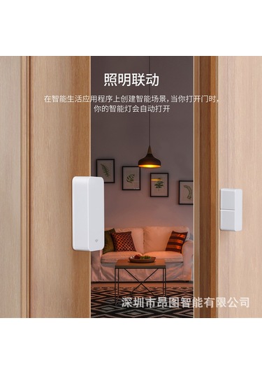 Dianziye Tuya Wifi Ev Ve Ofis Güvenlik Sensörü, Pencere-kapı Alarmı, Kompakt Ve Dayanıklı Ds06 Modeli