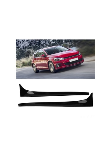 Lemestar Volkswagen Golf 7 2014-2019 Arka Spoyler Abs Malzeme Siyah Dekoratif Akışkanlık Paneli