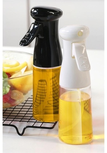 Seçkin Trend Çok Amaçlı Cam Şişe Püskürtmeli Dağıtıcı Yağdanlık Limonluk Sirke Sosluk Spreyi Siyah Çok Renkli