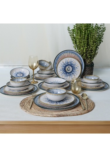 Keramika Hydra Yemek Takımı 24 Parça 6 Kişilik