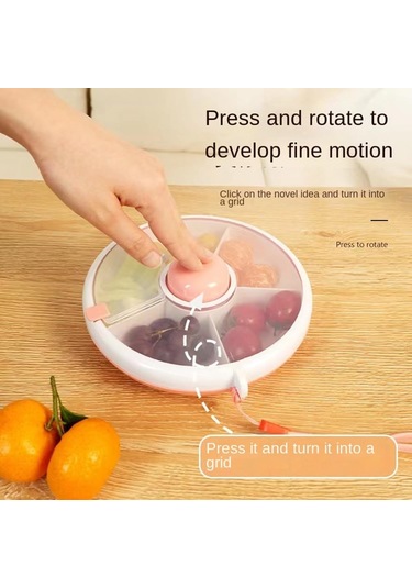 Maiyame Çocuk Atıştırmalıkları İçin Dönen Kapaklı Muhafaza Kutusu - Taşınabilir, Kurutucu, Lezzetleri Sağlıklı Tutar Nane Yeşili