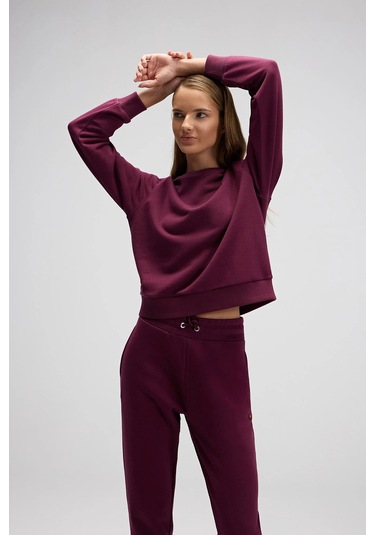 Ellesse Bayan Sweat Ef553-brd Bordo Bordo