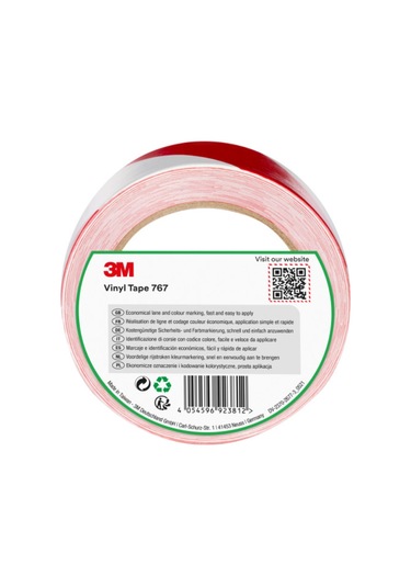 3m 767ı Kırmızı-beyaz Genel Amaçlı Uyarı Ve İşaretleme Bandı 50 Mm X 33mt