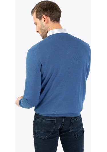 Karaca Erkek Regular Fıt Triko Kazak-koyu Mavi 113301003-237 Koyu Mavi