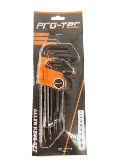 Protec Profesyonel Delikli Torx Alyan Seti Güçlendirilmiş Çelik 9