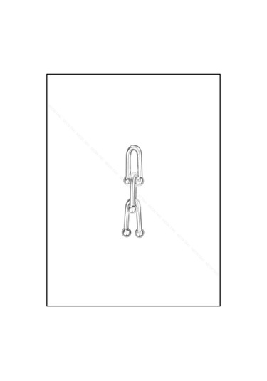 Tiff Model, Sallantılı Paslanmaz Çelik Küpe 6, Gümüş Renk Gümüş