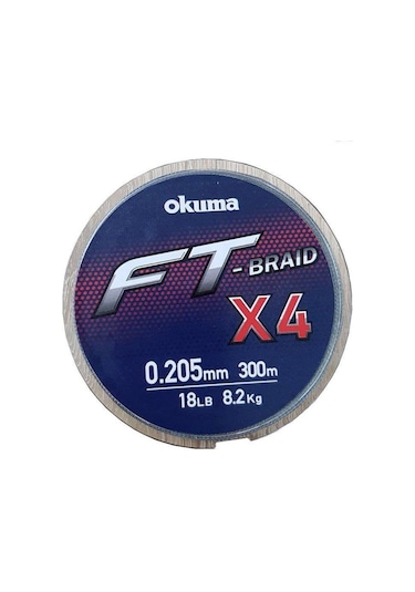 Okuma Ft-x4 Braided Line 300 Mt Grey Örgü Ip Misina