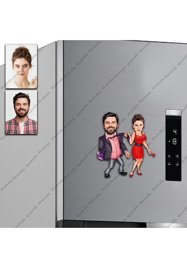 2 Kişi Cezalı-bay Tasarımlı Buzdolabı Magneti/resim Gönder Mag