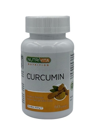 Nutrivita Nutrition Curcumin 60 Kapsül Zerdeçal Ekstresi Kurkumin Piperin