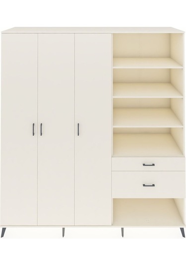 Kronos Dolap 16 Raflı 2 Çekmeceli 3 Kapaklı 220x59x243 Aytaşı-aytaşı/aytaşı Aytası/aytası