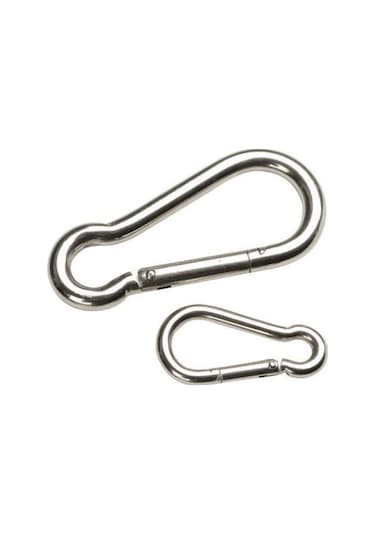 Galvanizli Karabina Hamak Salıncak Askısı Çelik Kanca