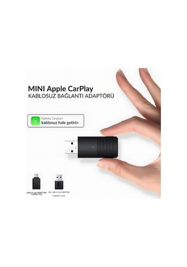 Dark Mini Pro Araç Kiti Kablosuz Carplay Adaptörü