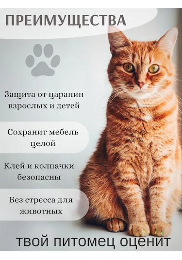 E.lekar' Kediler İçin Tırmalama Koruyucu Tırnak Kapları, Çizik Önleyici 40 Adet Xs 289137353