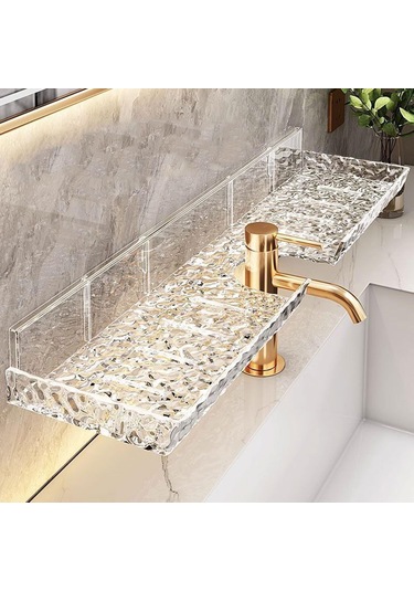 Homyl Lavabo Rafı Banyo Tezgahı Düzenleyici Sabun Fırçaları Temizlemek