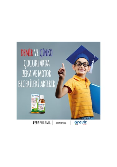 Grovit Kids Sıvı Takviye Edici Şurup 150 ML
