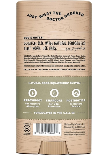 Dr. Squatch Birchwood Breeze Erkek Stick Deodorant 75 G
