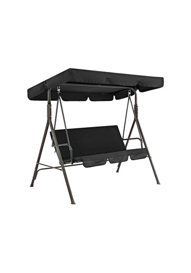 Suntek Veranda Salıncak Gölgelik Açık Sundurma Koltuk Siyah