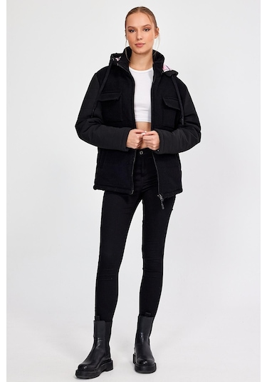 Alexander Gardi Alexandergardı Kapüşonlu Yünlü Comfort Fit Mont E20-379401 001