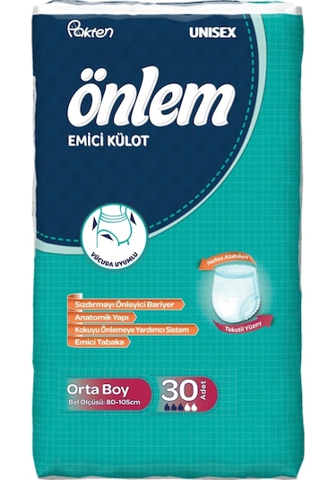 Önlem Emici Külot Hasta Bezi Medium 60 Adet