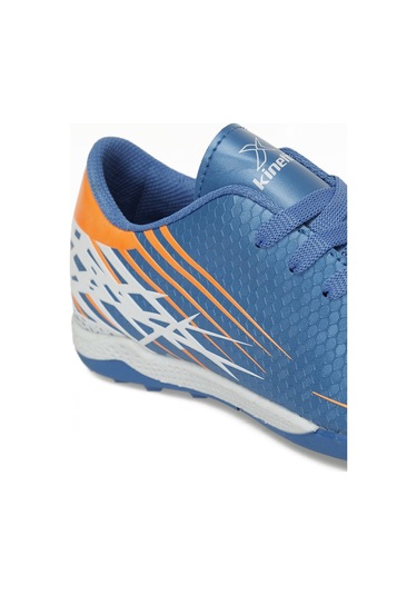 Kinetix Zonzı J Turf F 5pr Saks Erkek Çocuk Halı Saha Ayakkabısı Mavi-turuncu