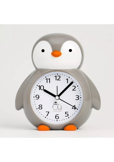 Simalend Pilli Masa Saati Uyanık Çalar Saat. 184331755 Gri