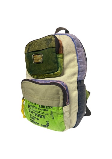 Kaliteli Tek Bölmeli Vintage Disayn Günlük Sırt Gezi Okul Seyahat Çantası Jannie Bag 27 Cm X 40 Cm Yeşil