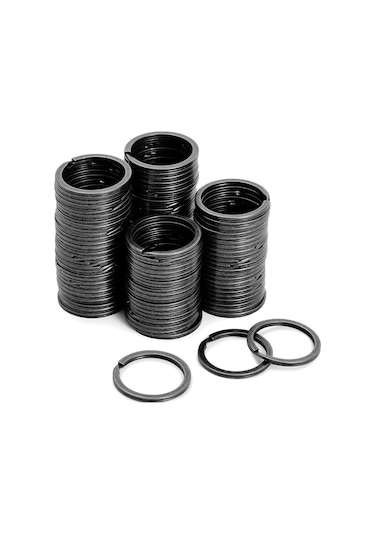 30 Adet Platin Renk 3 Cm Metal Anahtarlık Halkası