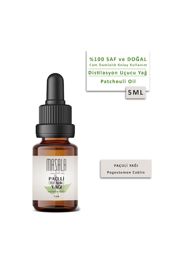 Masala Paçuli (Tefarik) Yağı 5 ML (Patchouli Essential Oil)