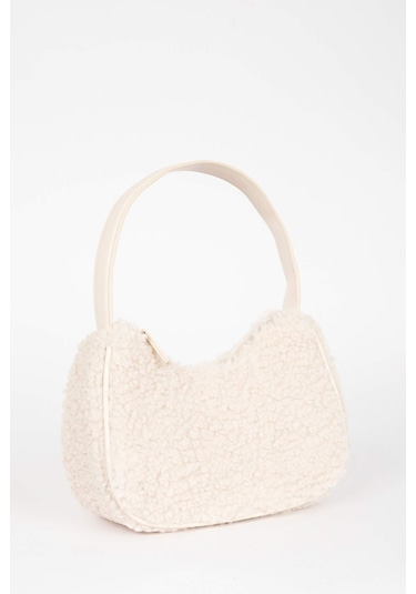 Defacto Kadın El Pelüş Çantası B0802AXNSBG26 Bej