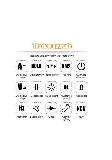 Wellhise Vc97+ Multimetre Ölçü Aleti Avometre True Rms
