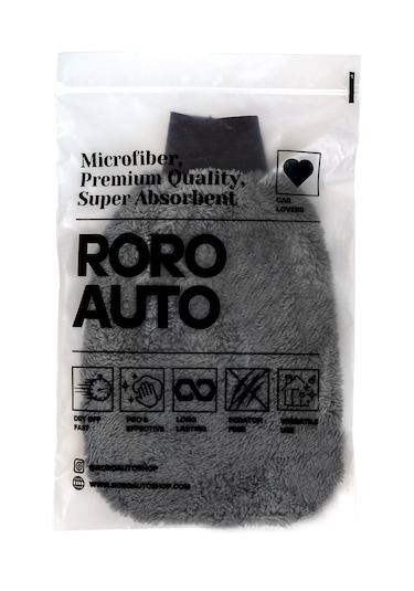 Roro Auto Vezüv Mikrofiber Araç Yıkama Ve Cila Eldiveni